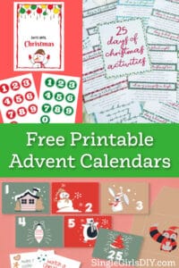 Free Printable Advent Calendars: 2024 - Single Girl's DIY