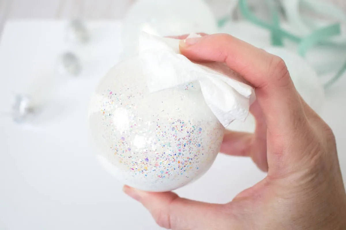 Glittery Rainbow Ornament