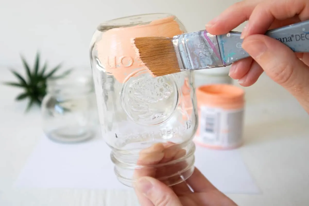 Painting Mason Jar