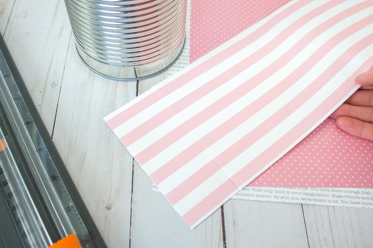 Striped Scrapbook Paper for Crafting
