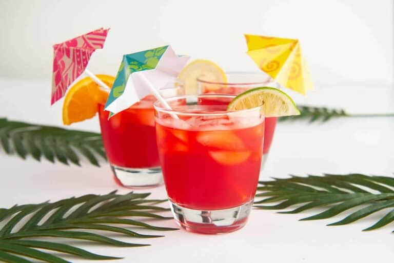 tropical drinks with Umbrella Sticks