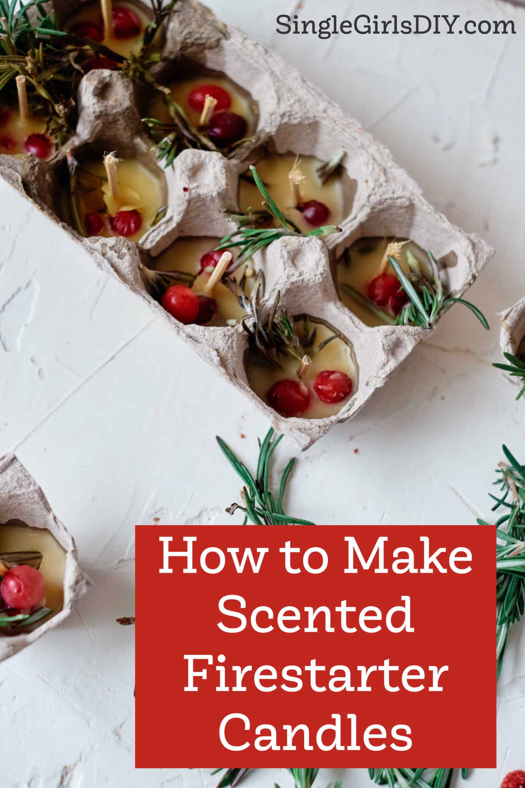 DIY Scented Firestarter Candles with Beeswax Single Girl's DIY