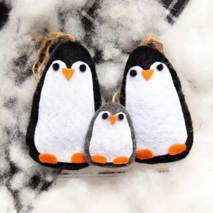 Felt Penguin Ornament