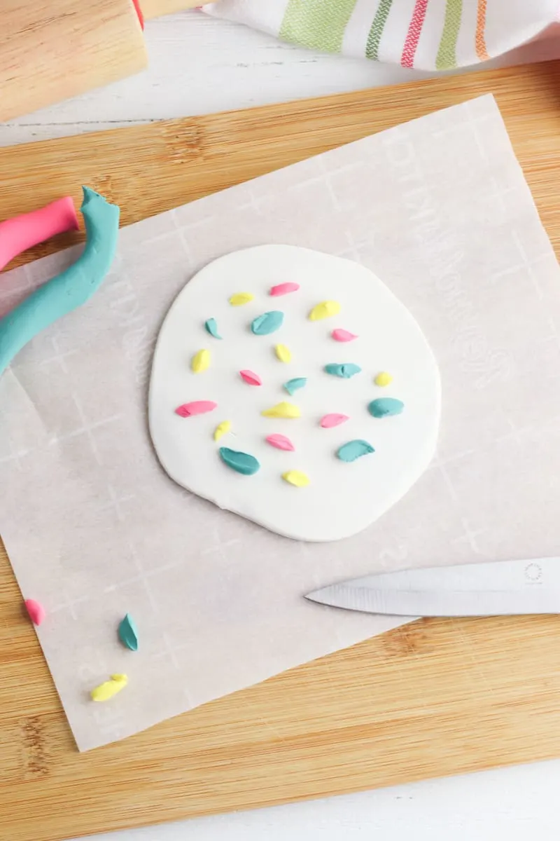 Making DIY Terrazzo Style Coaster From Clay