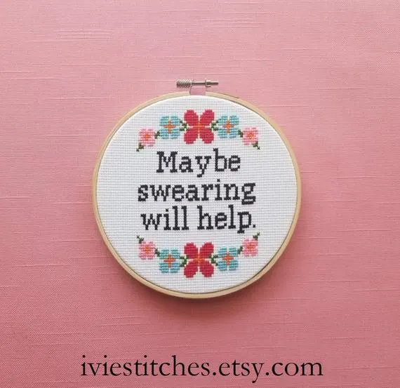 10 Snarky Cross Stitch Patterns You Need in 2024 - Single Girl's DIY