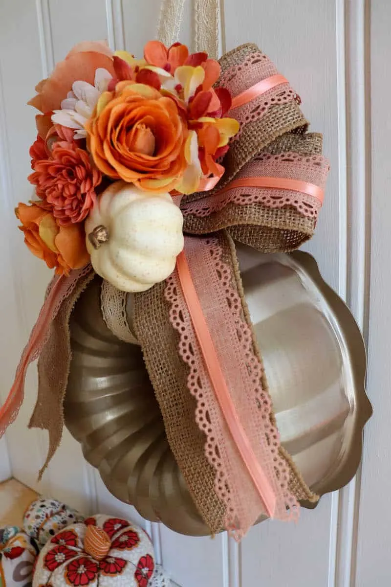 DIY Autumn Bundt Pan Wreath Craft