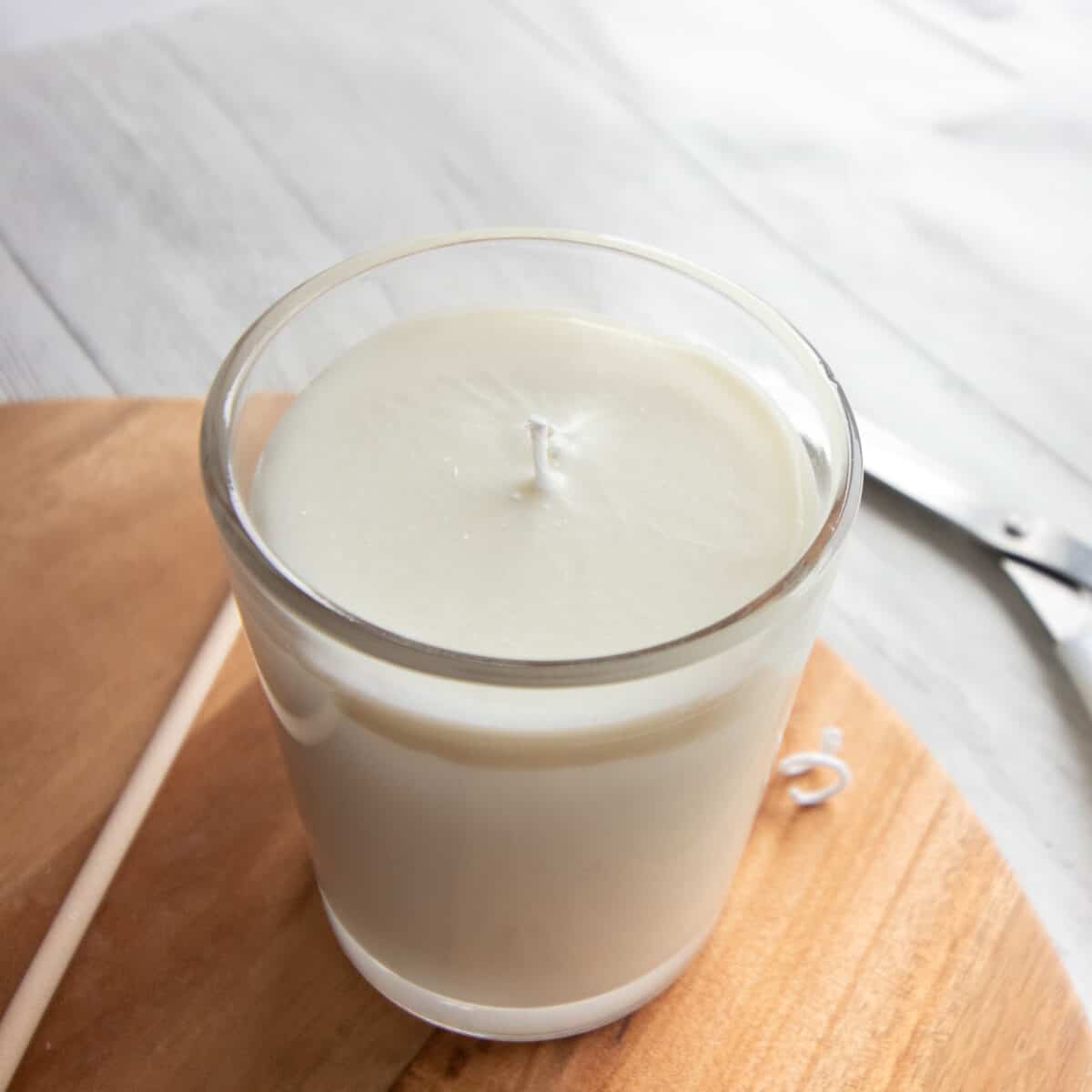 DIY citrus scented soy candle