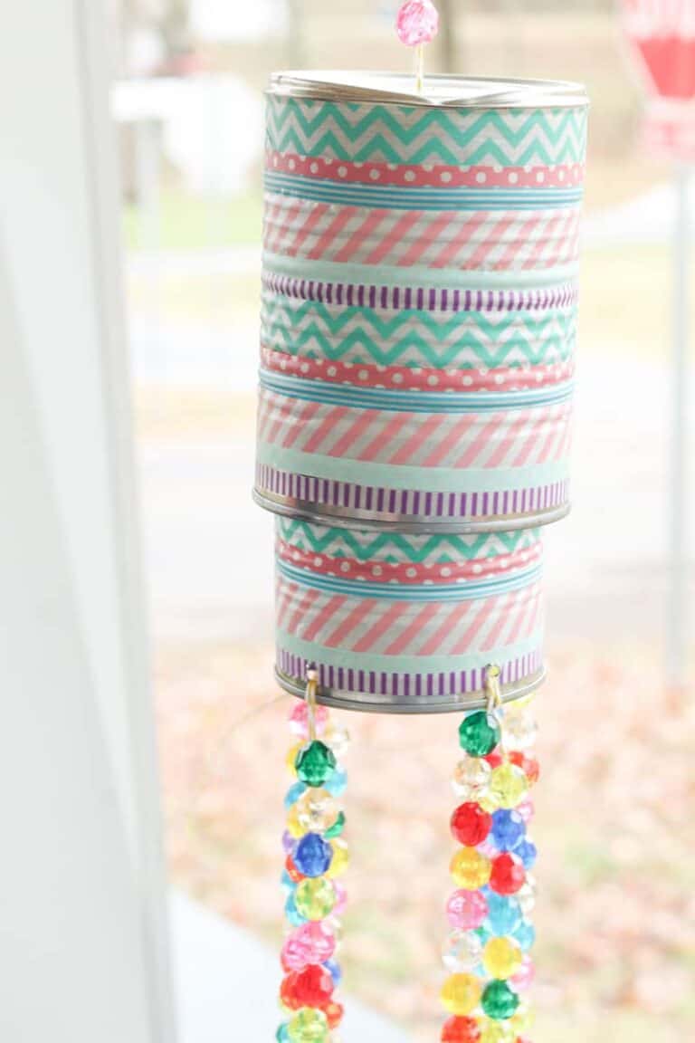 DIY tin can wind chimes