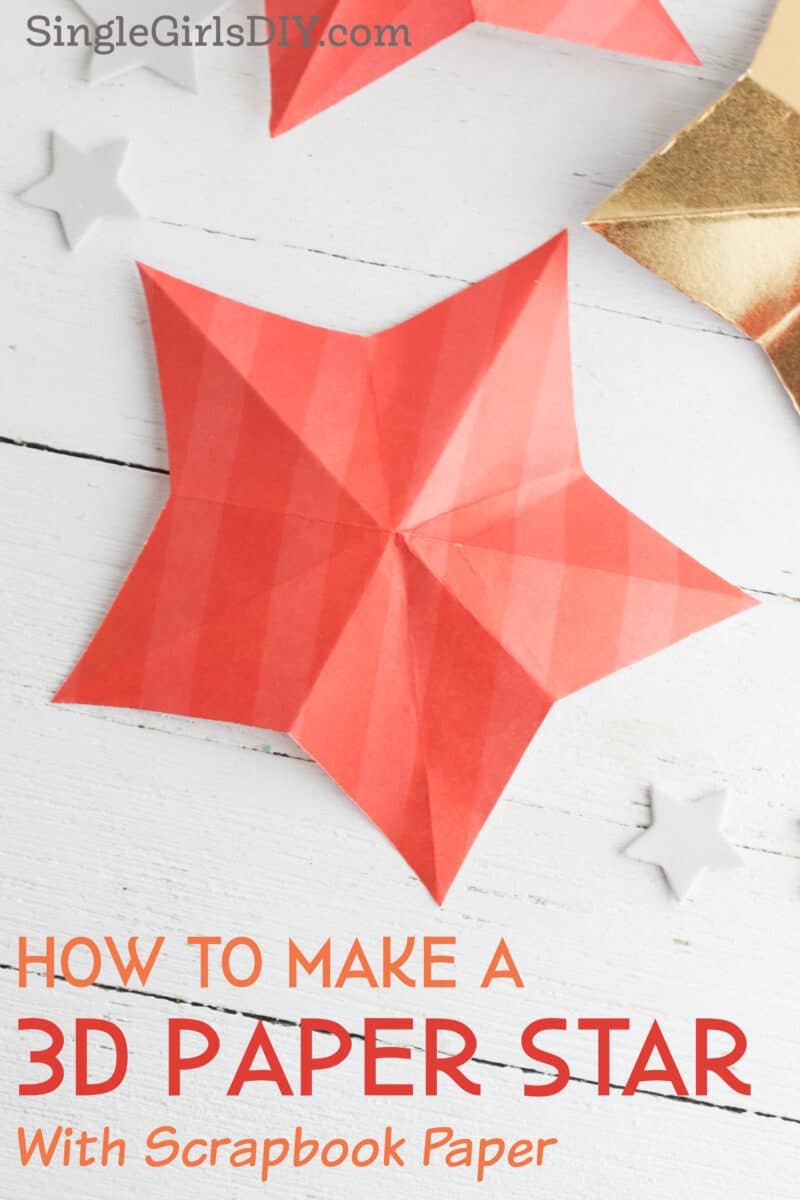 DIY 3D paper stars