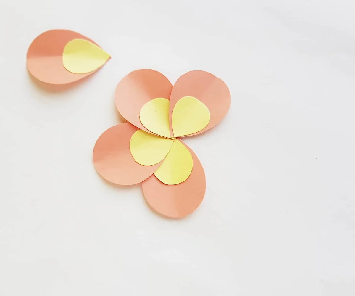 Paper Plumeria Step 5