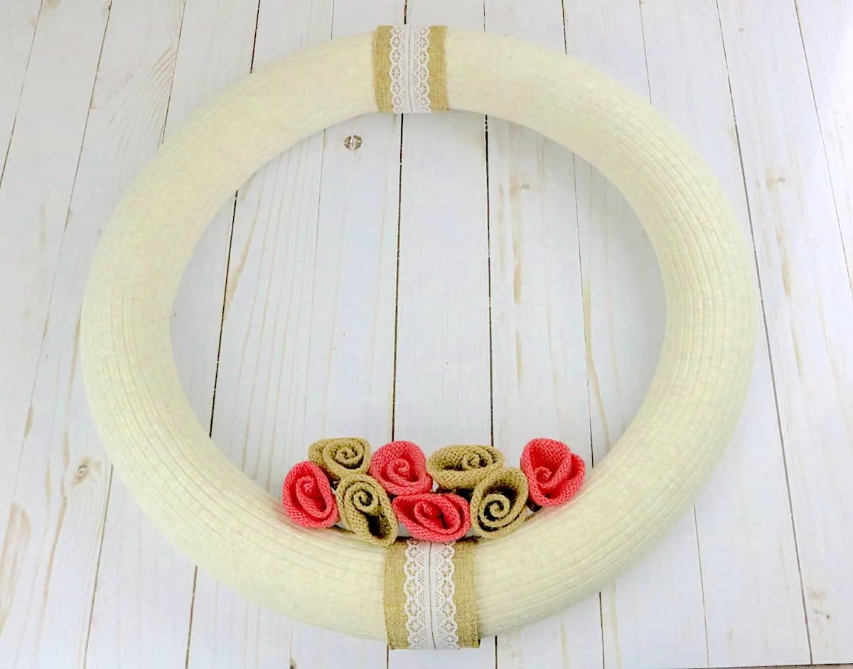 DIY Pool Noodle Wreath Finished