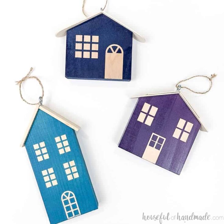 Image for Easy Scrap Wood Christmas House Ornaments