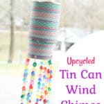 diy wind chimes made from food cans