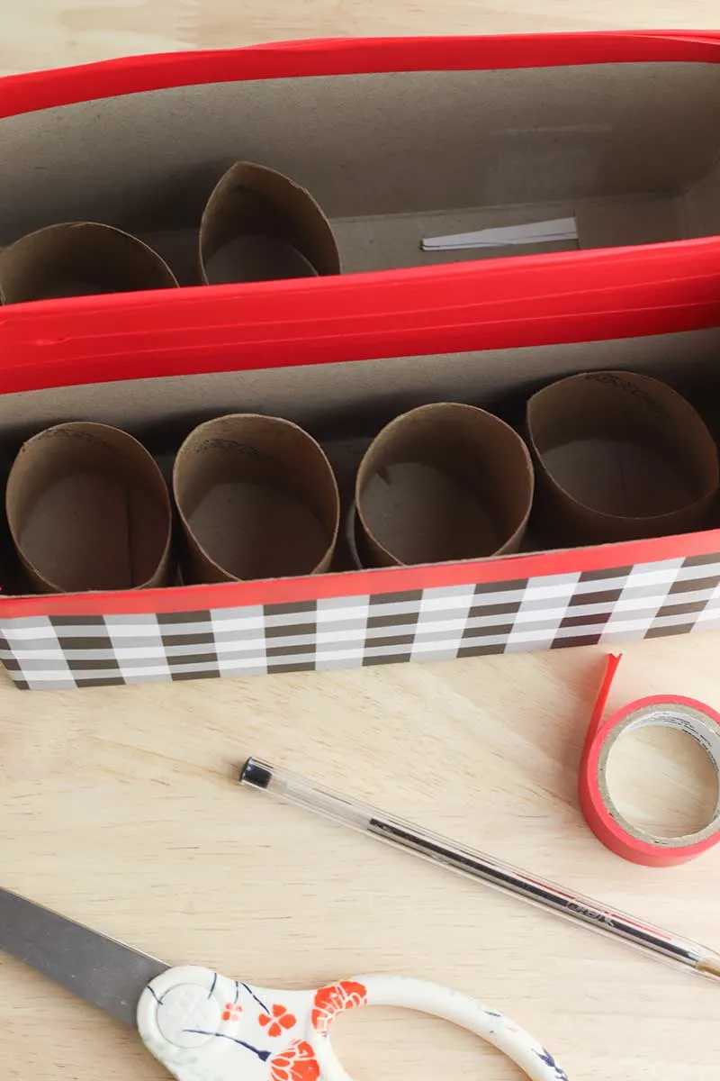 Cereal Box Organizer Step 15