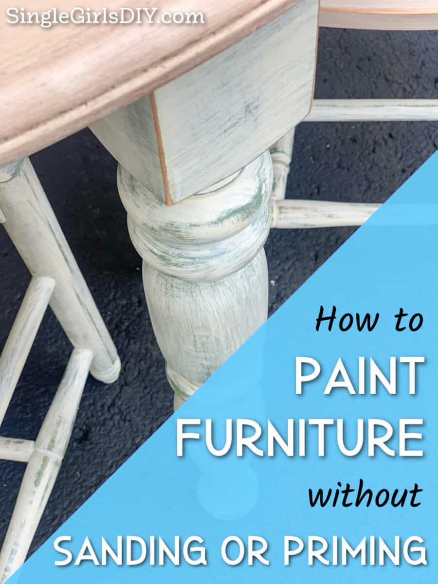 painting a desk without sanding