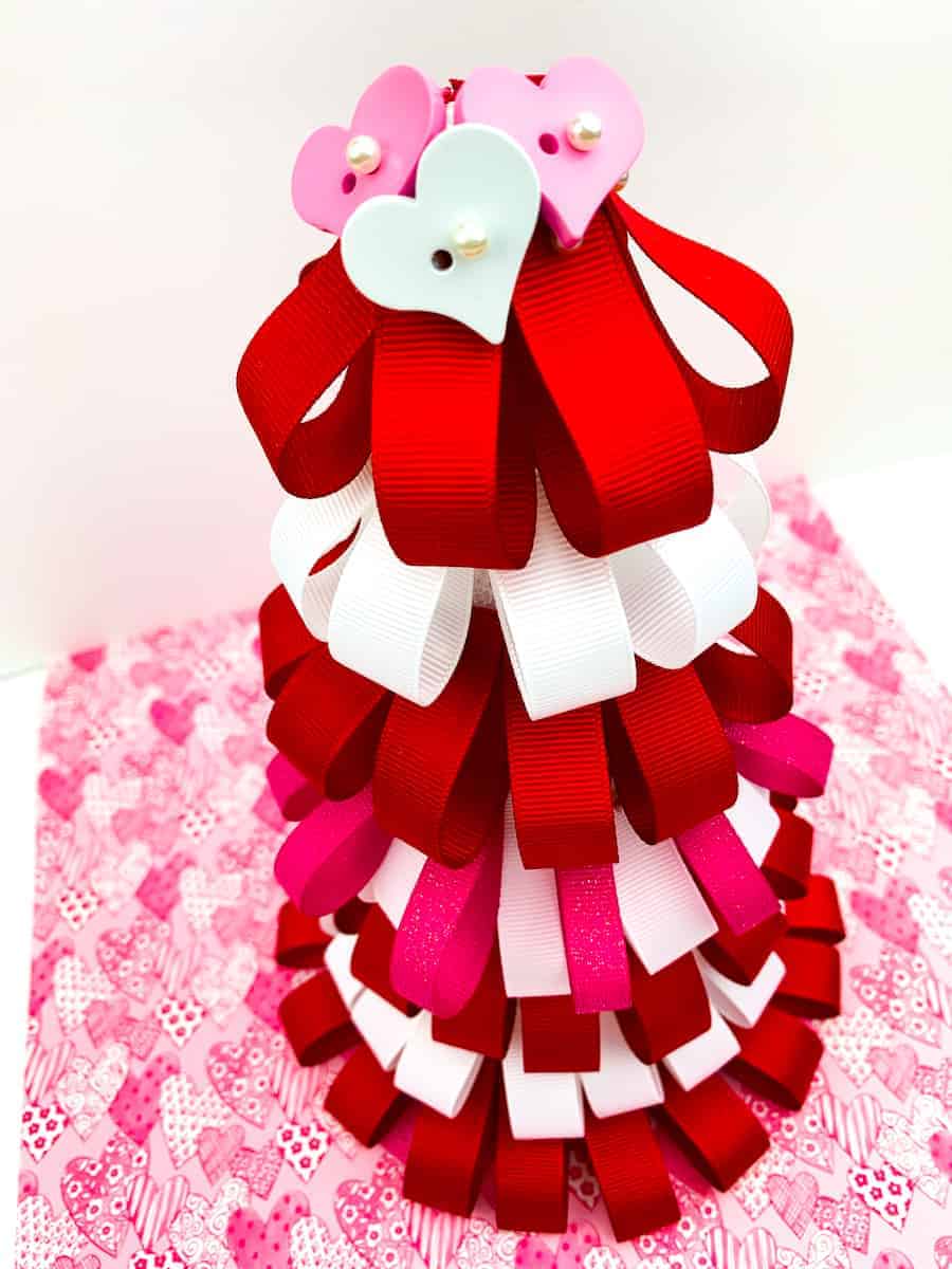 Easy Valentine's Day Ribbon Wreath - Canary Street Crafts