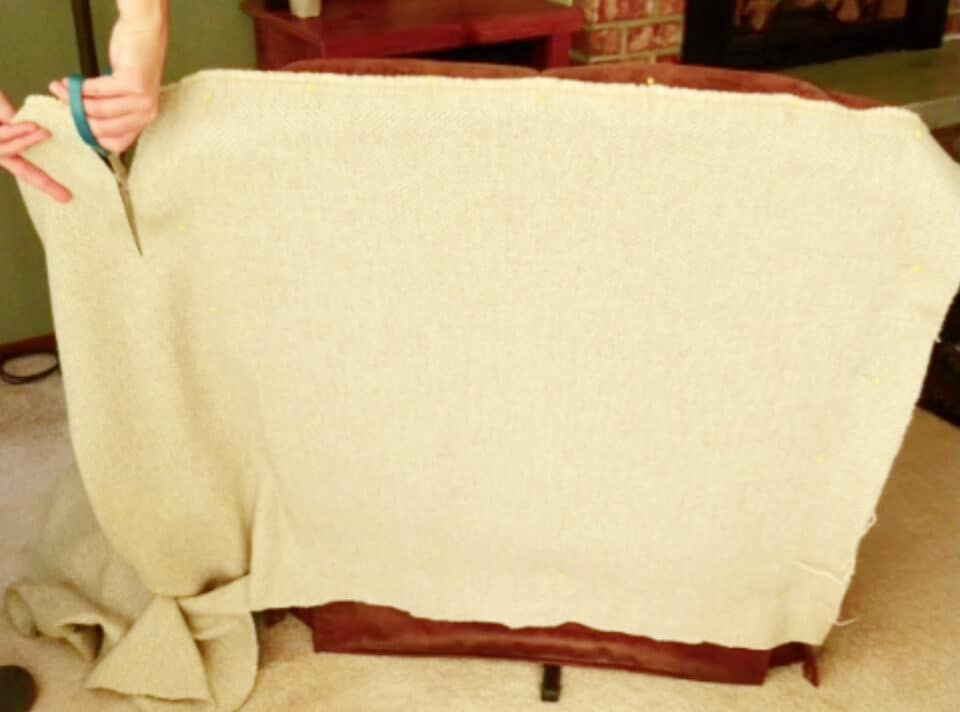 How to Make a Fabric Slip Cover for a Chair Single Girl's DIY