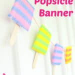 doy popsicle banner from sponges