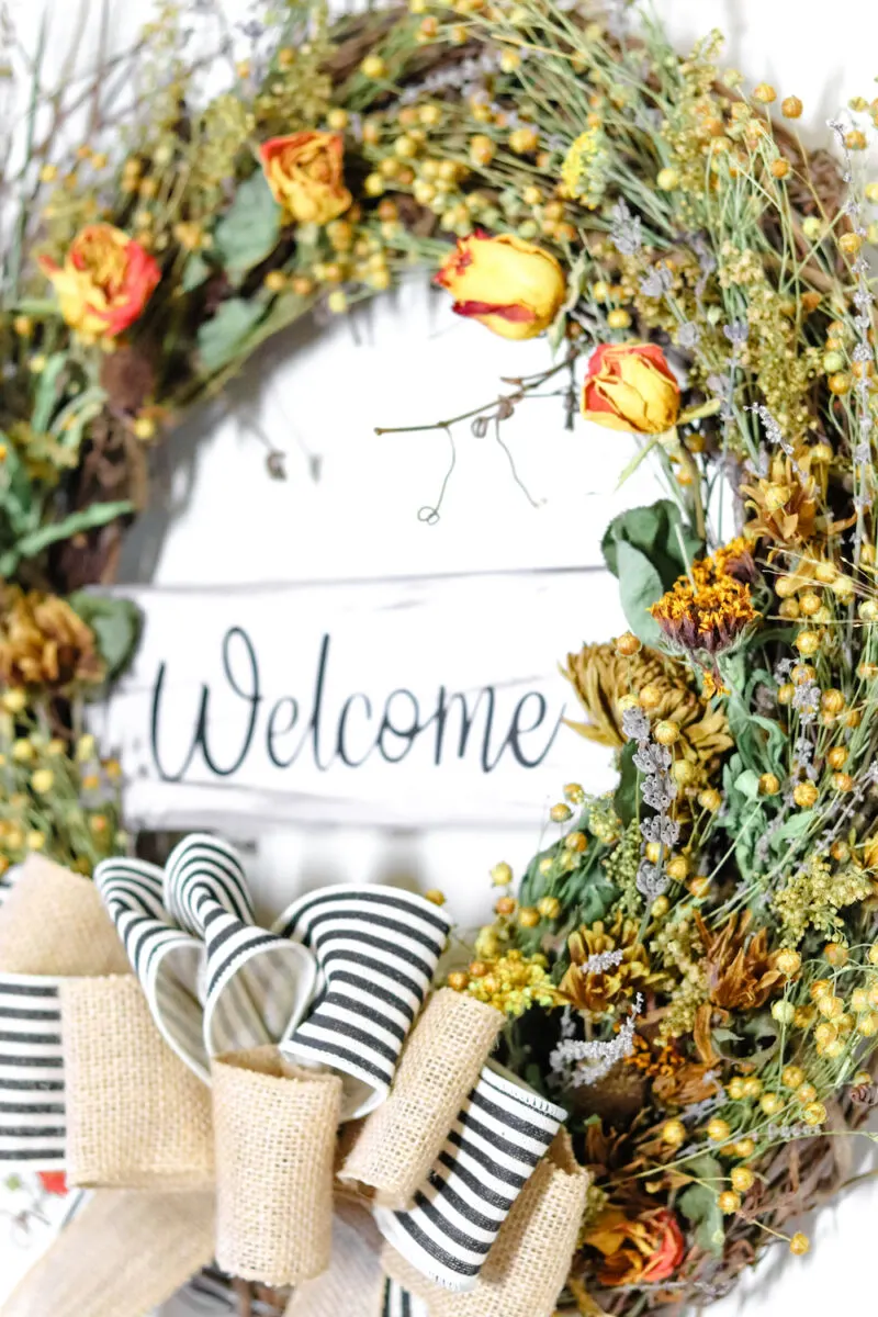 DIY Dried Floral Wreath