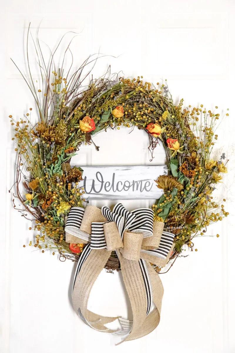 DIY Dried Floral Wreath