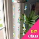 hanging sun catcher made from glass beads
