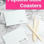 painted pallet popsicle stick coasters