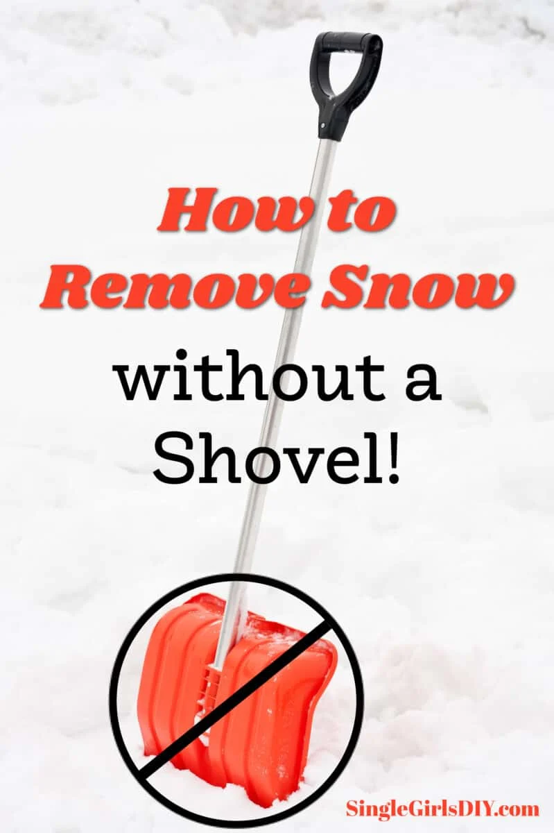 shovel in snow