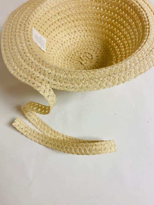DIY Wicker Basket from a Straw Hat Single Girl's DIY