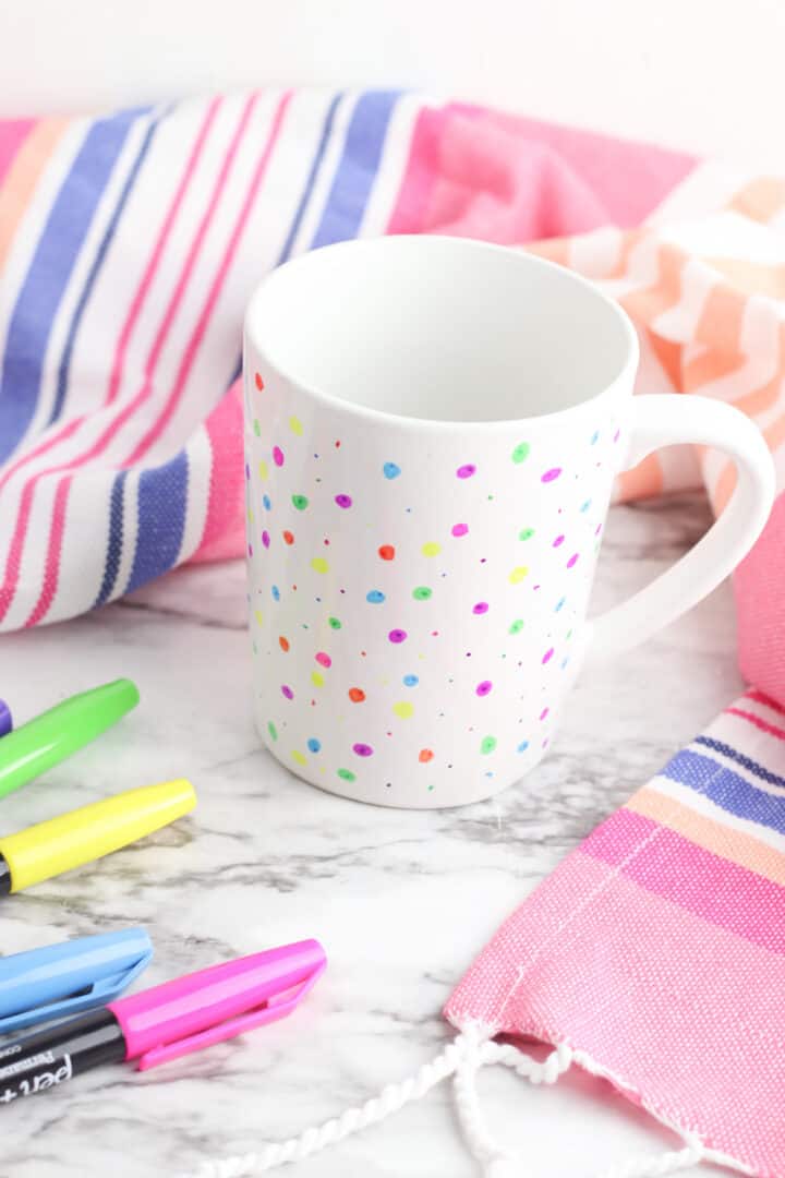 Easy Washable DIY Sharpie Mug {2 Steps} Single Girl's DIY