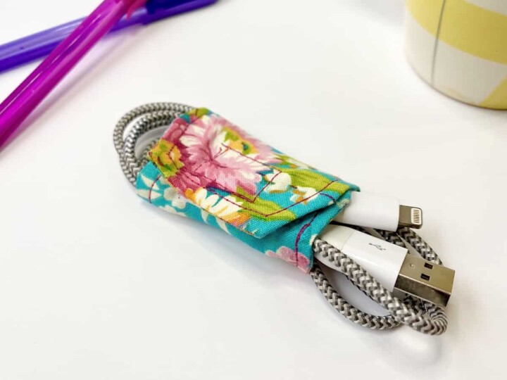 diy cord wrapper around phone charging cord