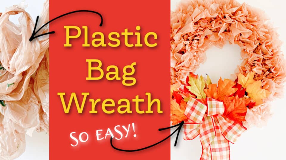 Easy and Cheap Plastic Bag Wreath Single Girl's DIY