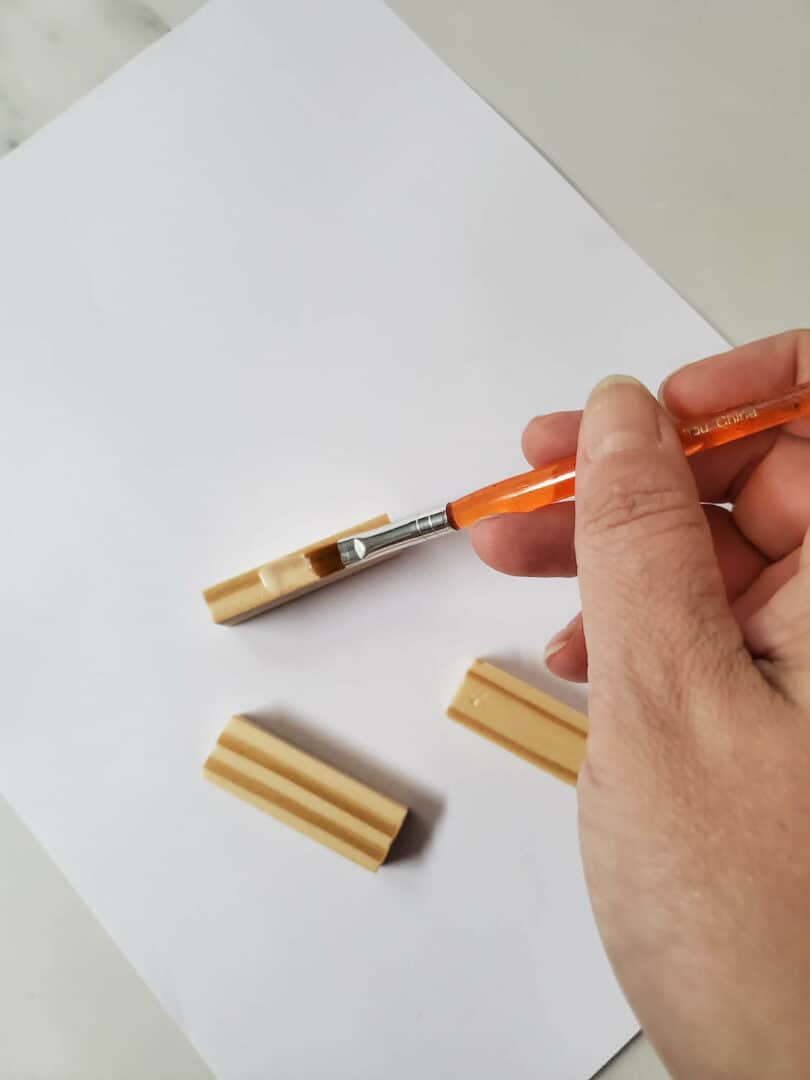 Quick and Easy! DIY Jenga Block Christmas Present Ornament Single