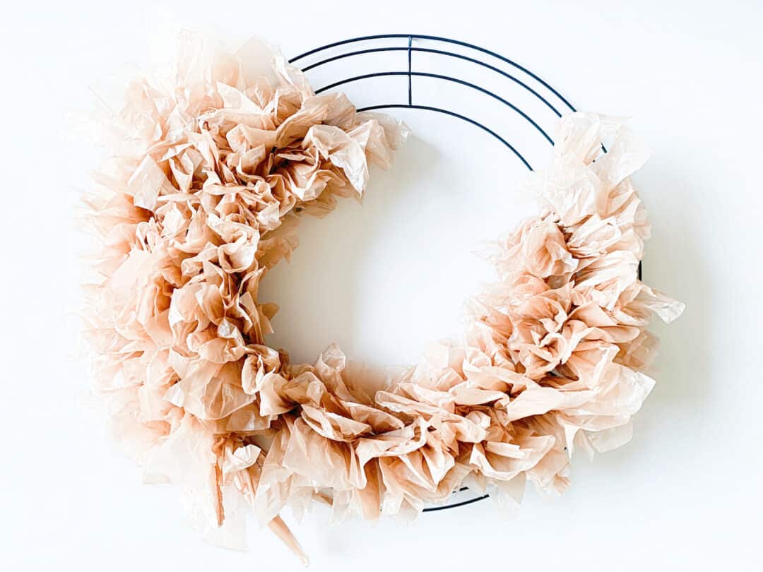 Easy Plastic Bag Wreath - Single Girl's DIY