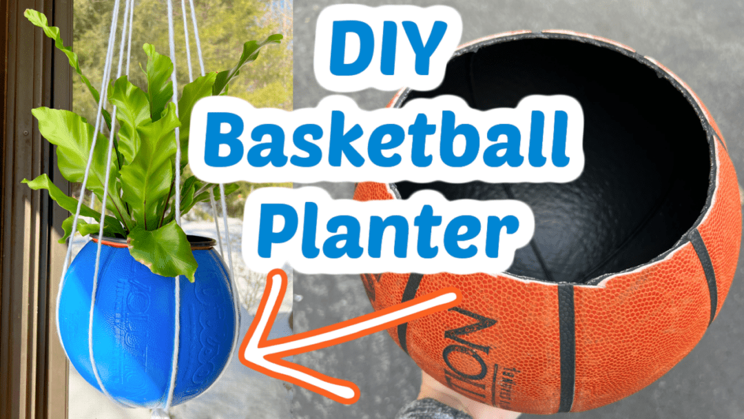 DIY Basketball Planter Single Girl's DIY