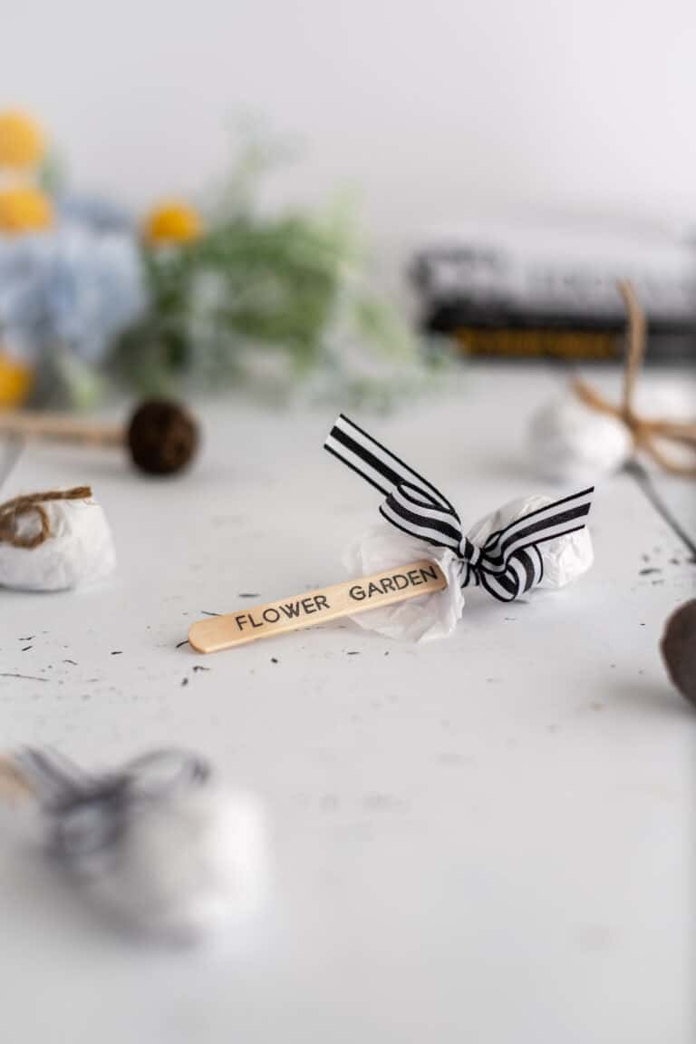 DIY Wildflower Seed Bombs on a Stick Single Girl's DIY