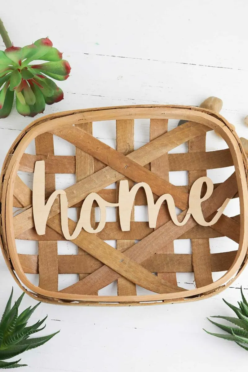 How To Make A DIY Chipboard or Basswood Home Sign Using The Cricut