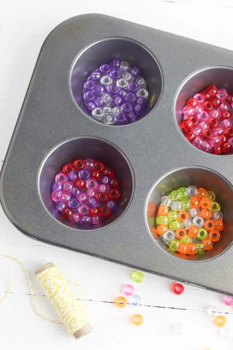 DIY melted beads craft - sun disc tutorial