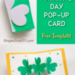 how to make a st Patricks day pop up card with process image