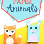 squirrel rabbit and fox templates for paper bag animals