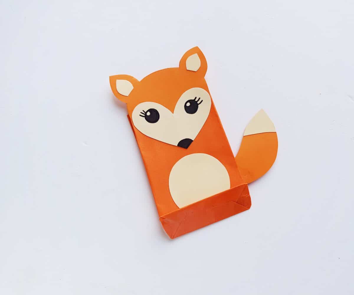 Easy Paper Bag Fox Craft for Kids  Look Were Learning