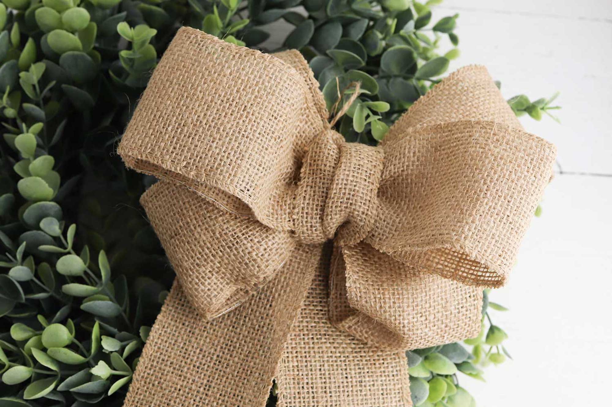 PERFECT Burlap Bow Tutorial  Burlap bow tutorial, Burlap crafts