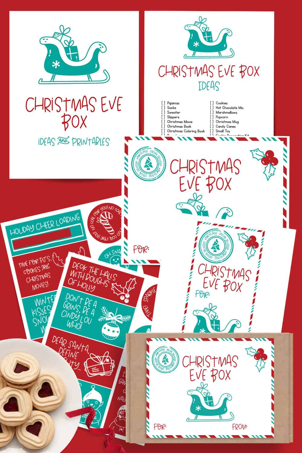 Christmas Eve Box Ideas, Labels and Gift Tags - Single Girl's DIY