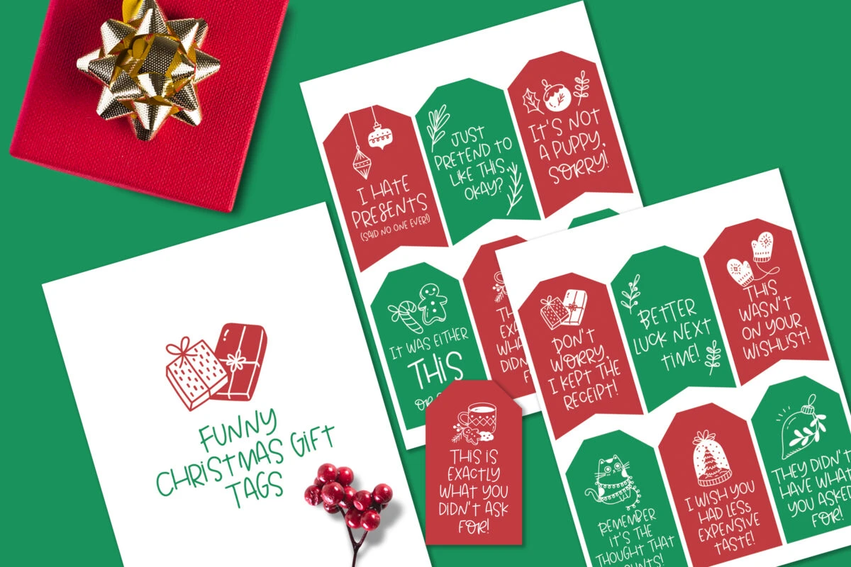 Free Christmas Gift Tags | Scriptiva Paper Studio