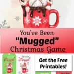 Christmas game where you've been mugged - get the free printables.