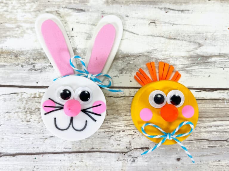 Cute Easter Tea Lights Craft: Dollar Store DIY