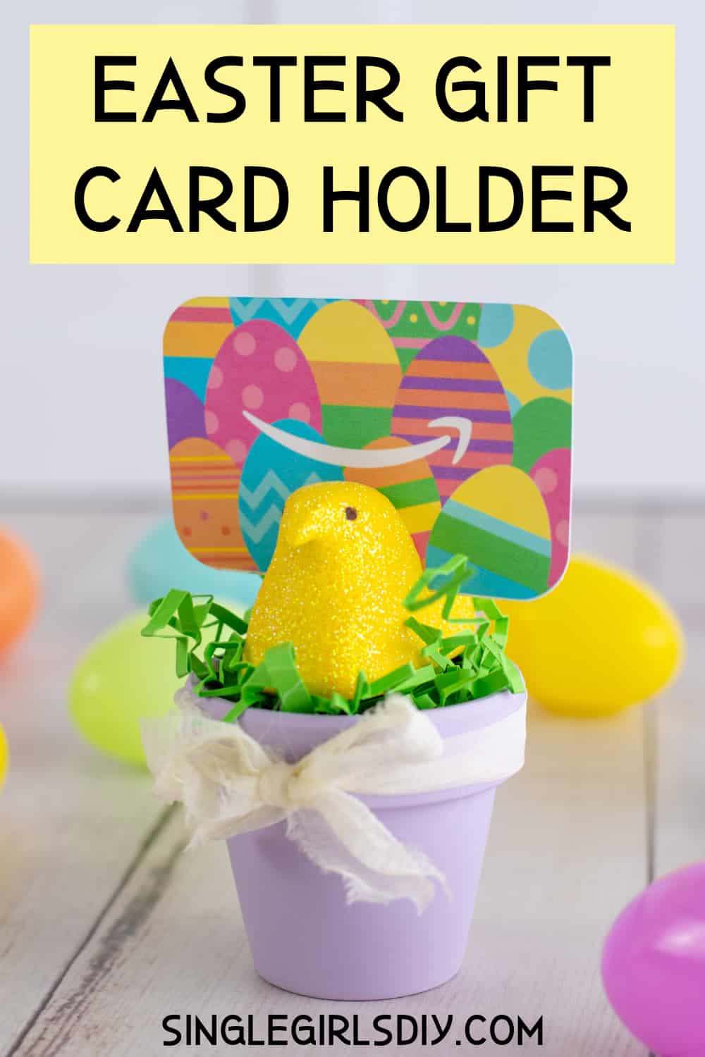 How to Make a Faux Peep DIY Easter Gift Card Holder Single Girl's DIY