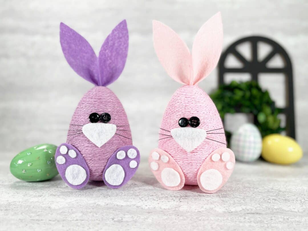 Dollar Tree Twine Easter Bunny Eggs Single Girl's DIY