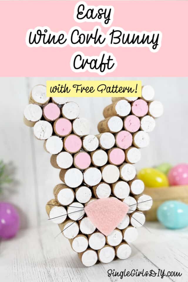 DIY Wine Cork Bunny Craft Single Girl's DIY