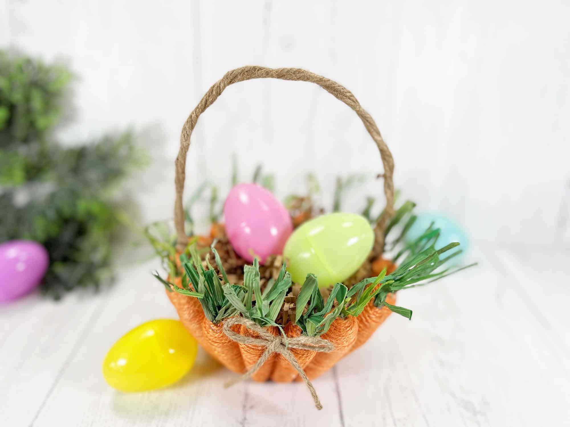 Carrot Easter Basket Dollar Tree DIY Single Girl's DIY