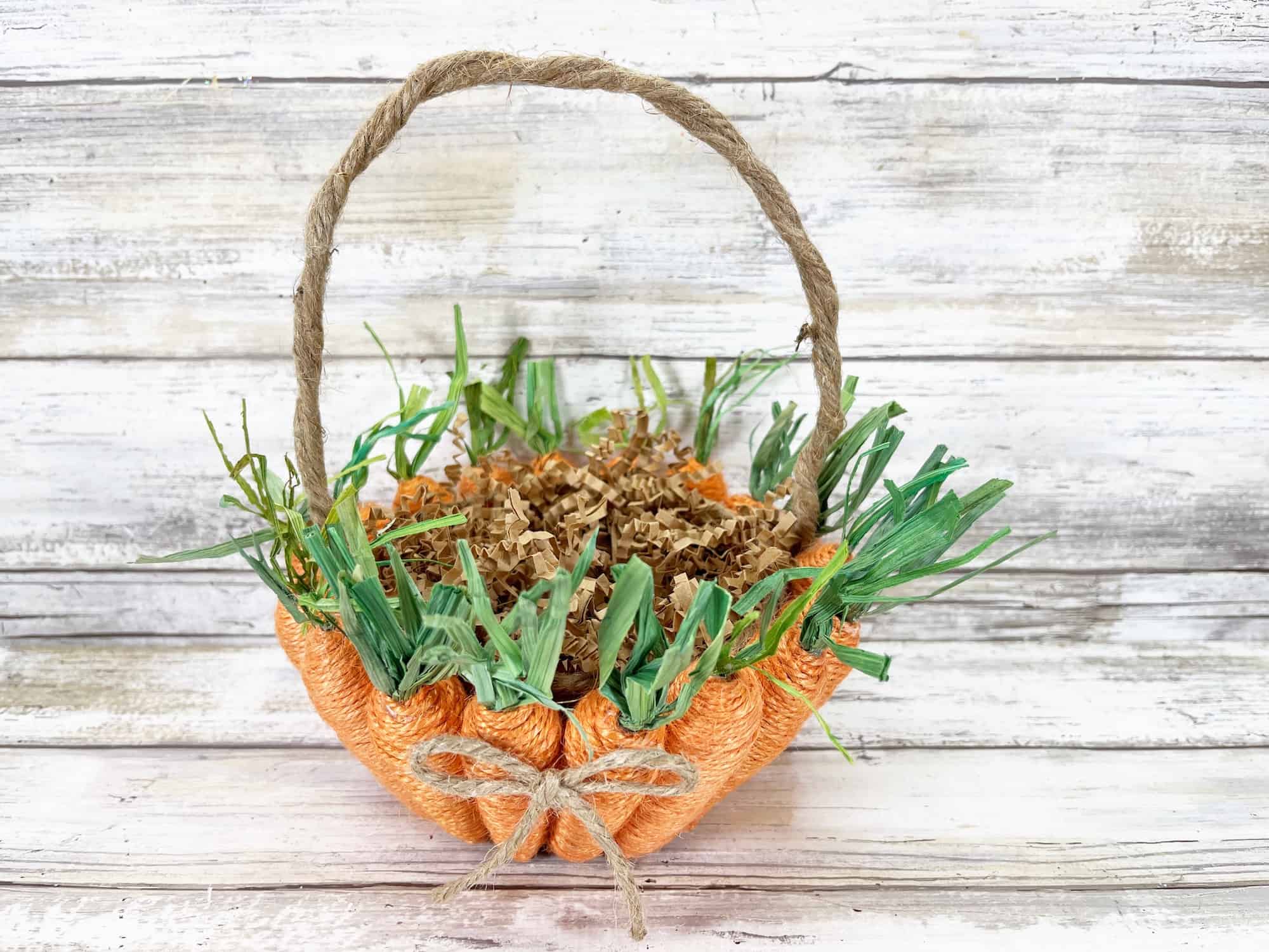Carrot Easter Basket Dollar Tree DIY Single Girl's DIY